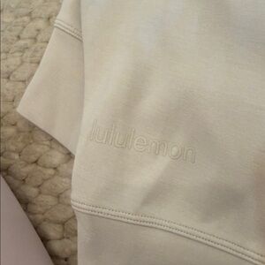 Lululemon Athletica Cream Crewneck Top